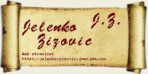 Jelenko Žižović vizit kartica